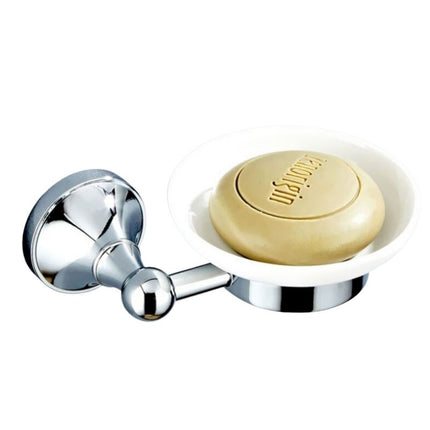 Jabonera de pared latón y cerámica