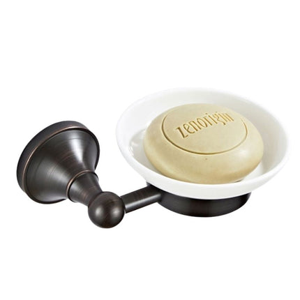 Jabonera de pared latón y cerámica