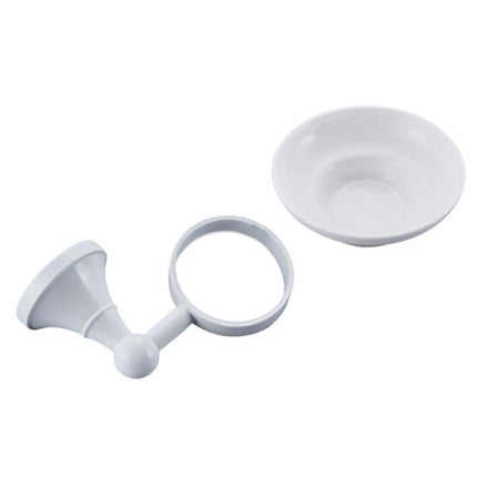 Jabonera de pared latón y cerámica