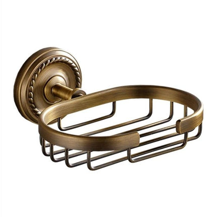 Cesta jabonera de latón para pared