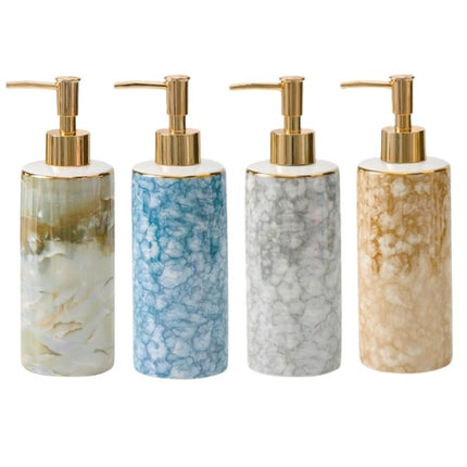 Dispensador de cerámica con efecto mármol