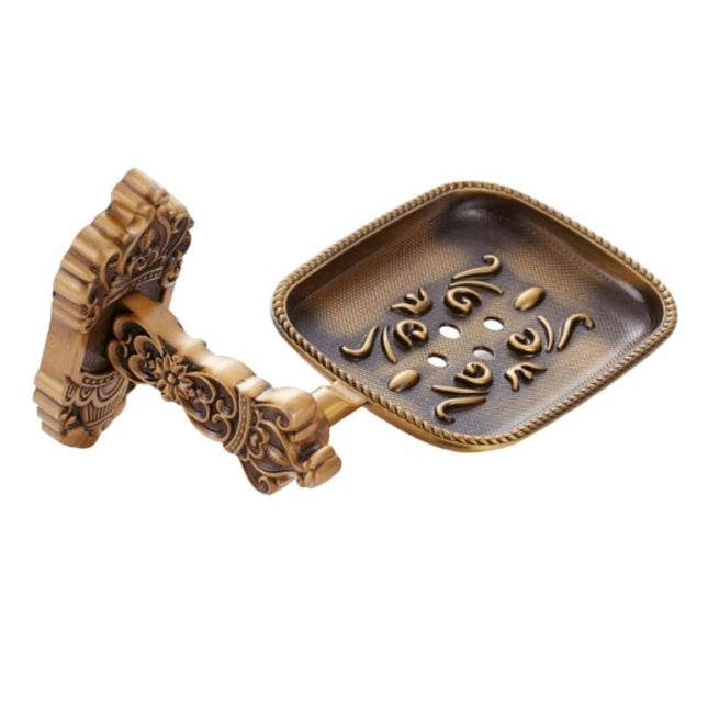 Jabonera de pared estilo antiguo latón