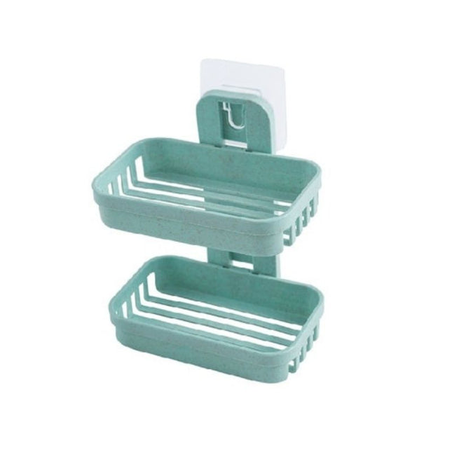 Jabonera de pared doble sin taladro