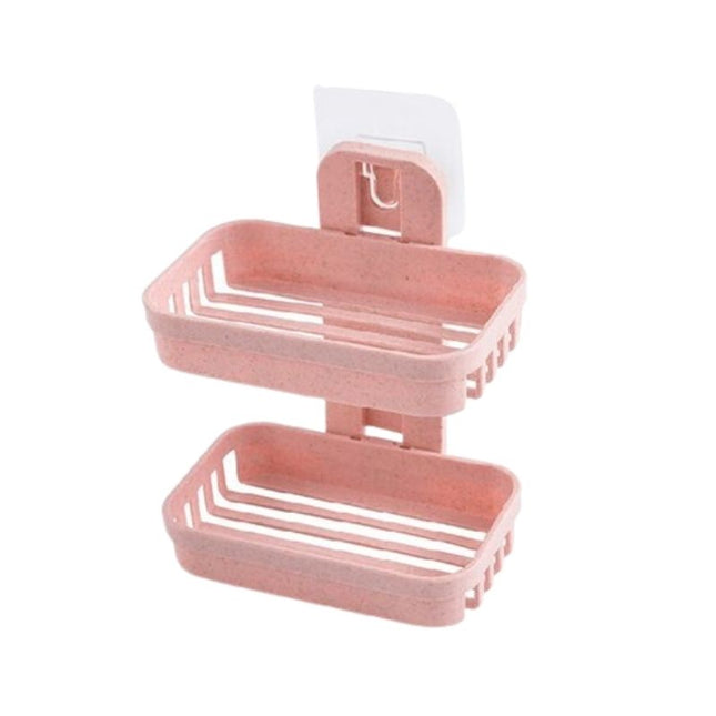 Jabonera de pared doble sin taladro