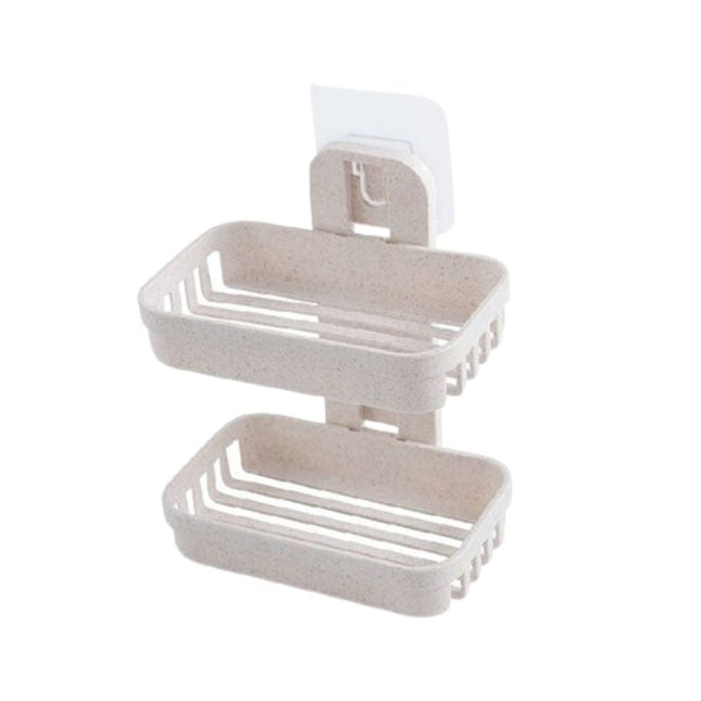 Jabonera de pared doble sin taladro