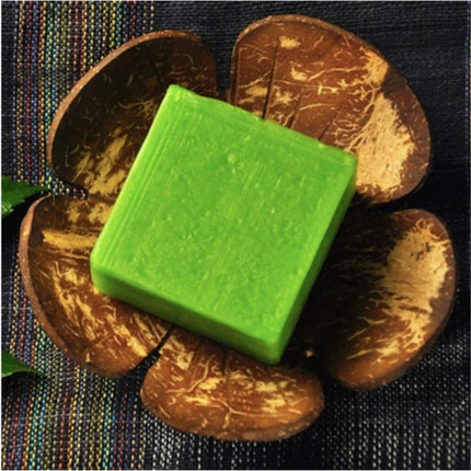 Jabonera natural de cáscara de coco