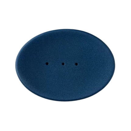 Jabonera ovalada de cerámica con drenaje