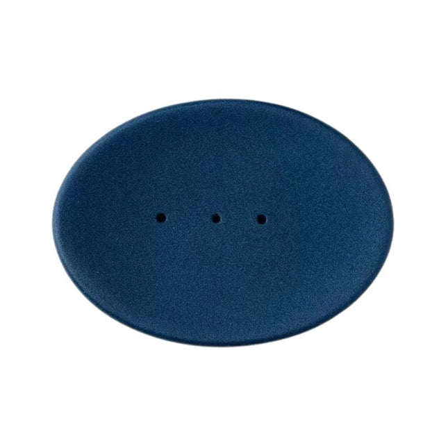 Jabonera ovalada de cerámica con drenaje