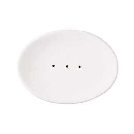 Jabonera ovalada de cerámica con drenaje