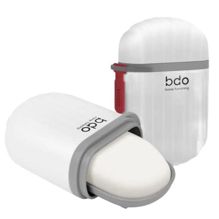 Jabonera portátil con tapa para viaje