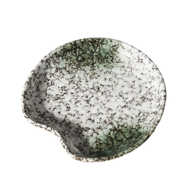 Jabonera de cerámica diseño nenúfar