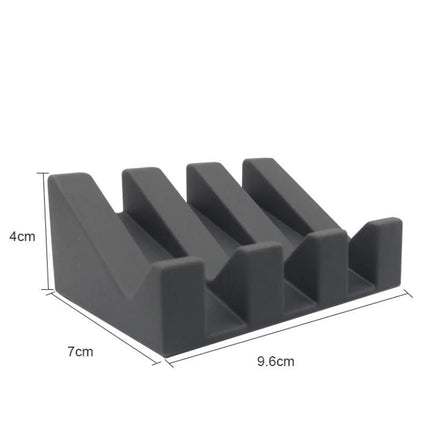 Jabonera de silicona con ranuras drenantes