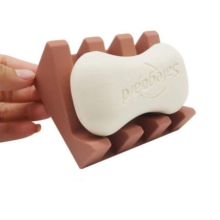 Jabonera de silicona con ranuras drenantes