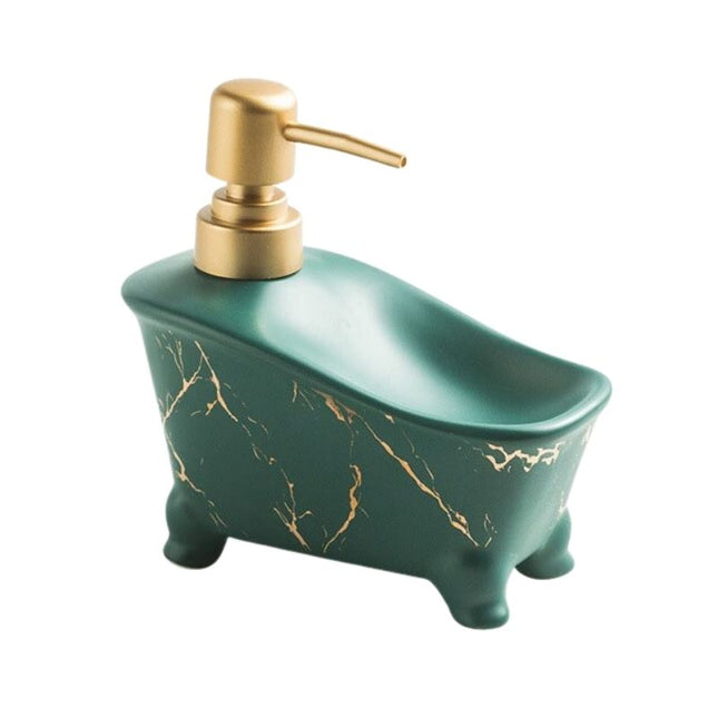 Dispensador jabón forma bañera mármol