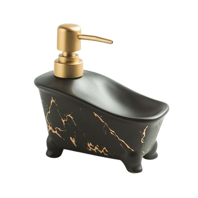 Dispensador jabón forma bañera mármol