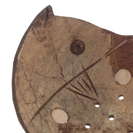 Jabonera de coco con forma pez