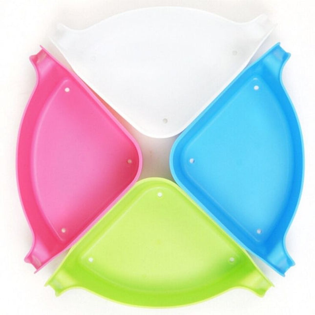 Estante esquinero de plástico para ducha