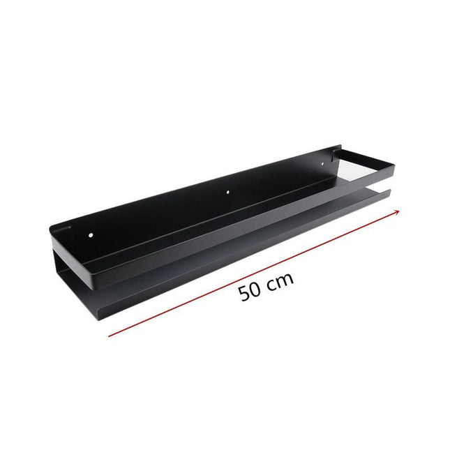 Estante de ducha de pared negro