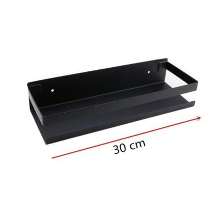 Estante de ducha de pared negro